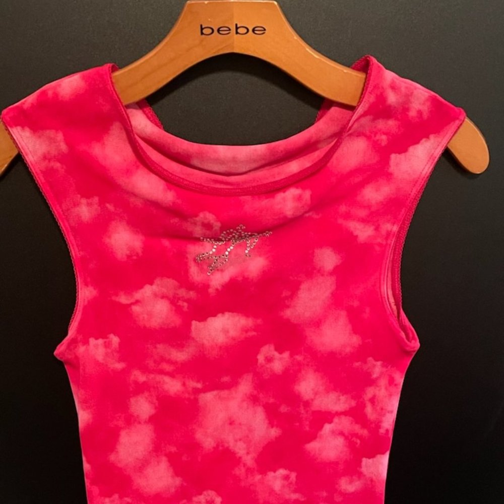 BEBE Cupid crystal shirt